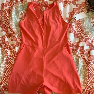 brand new coral romper